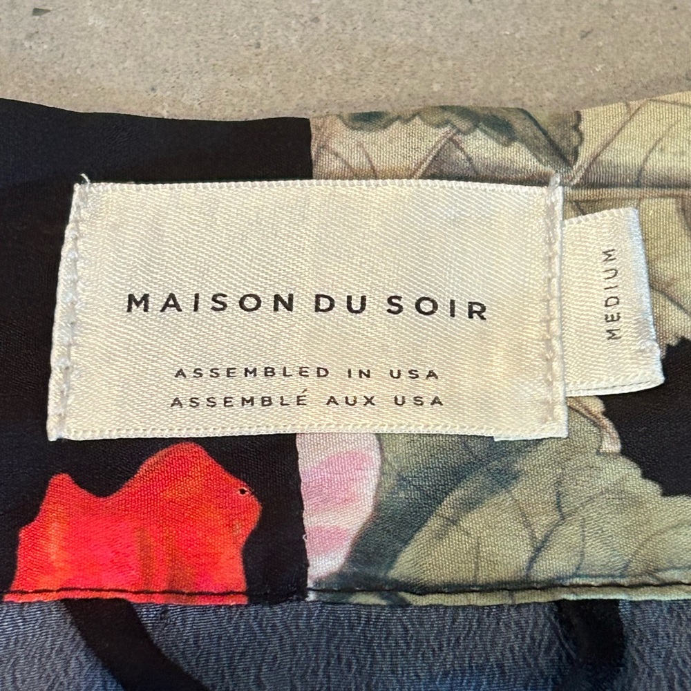 Anthropologie Maison Du Soir $120 Tokyo Robe Blac… - image 8